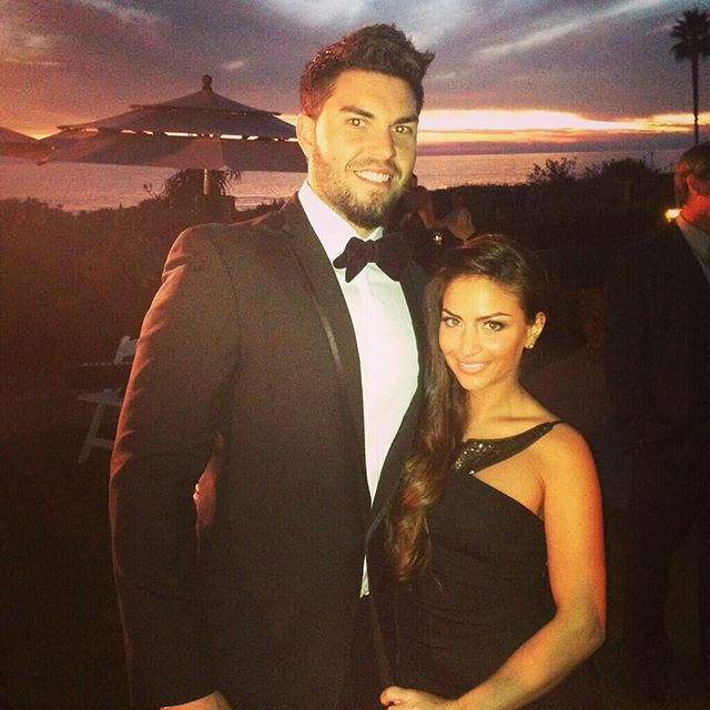 Eric Hosmer with his wife Kacie McDonnell