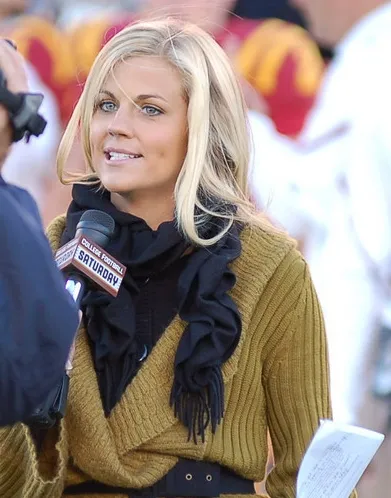Samantha Ponder (then Samantha Steele) reporting at Iowa State in 2010
