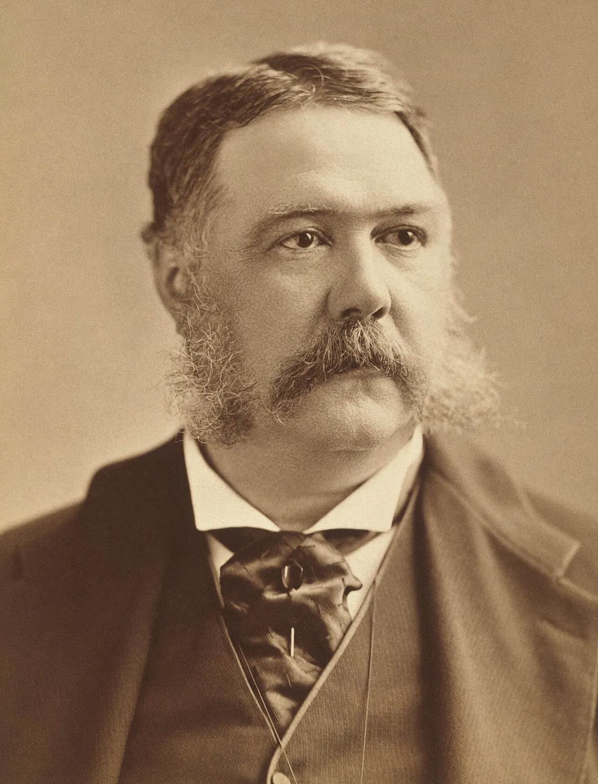 Chester A. Arthur photographed by Abraham Bogardus in the 1880s