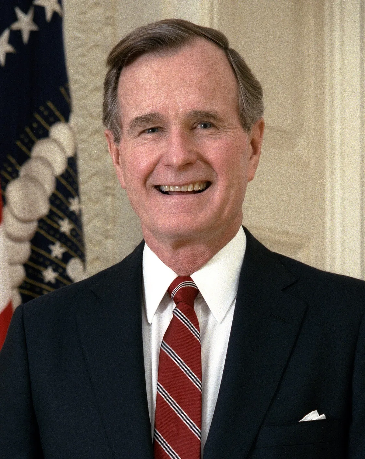 Official presidential portrait of George H. W. Bush, 1989