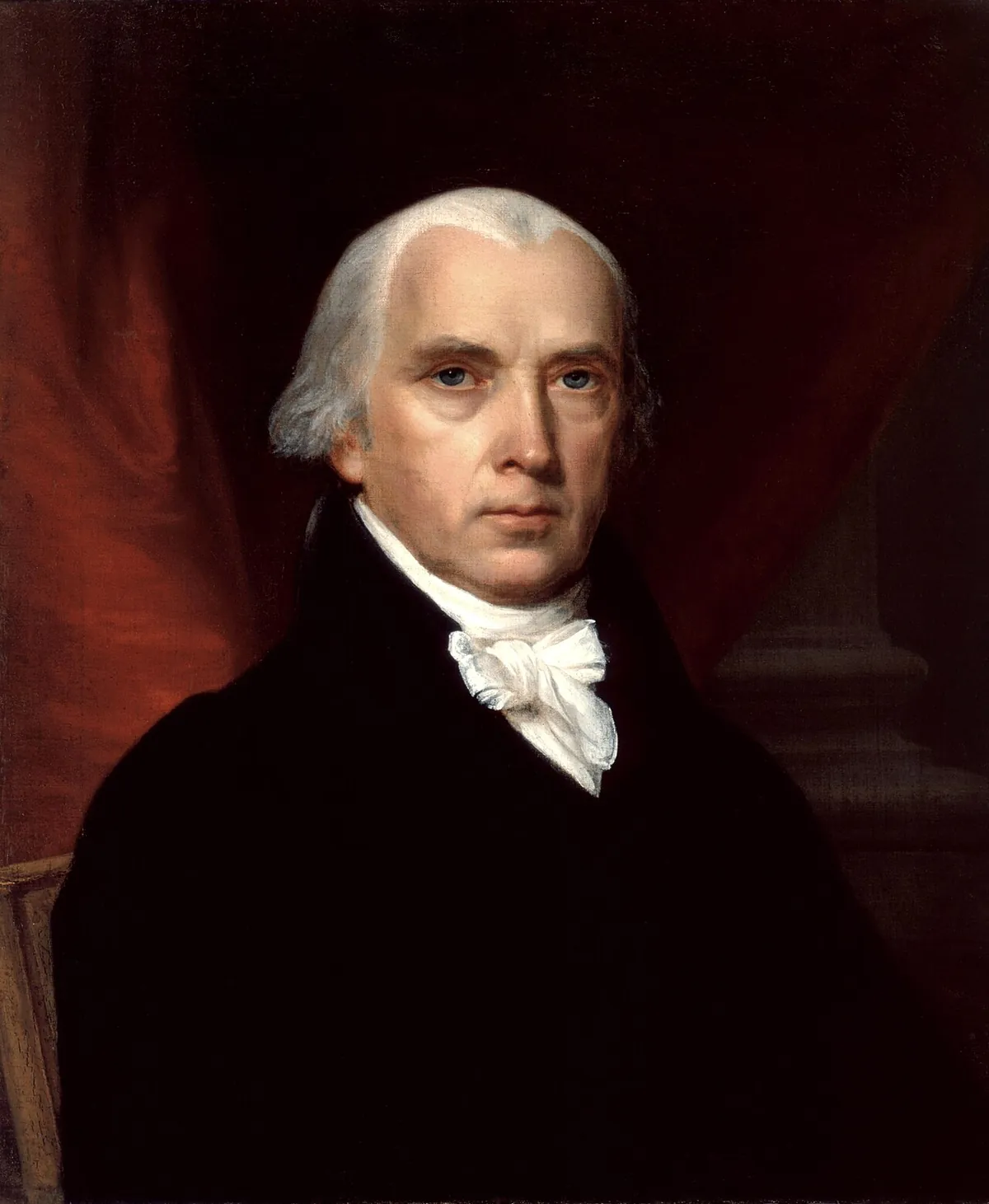Portrait of James Madison by John Vanderlyn, 1816